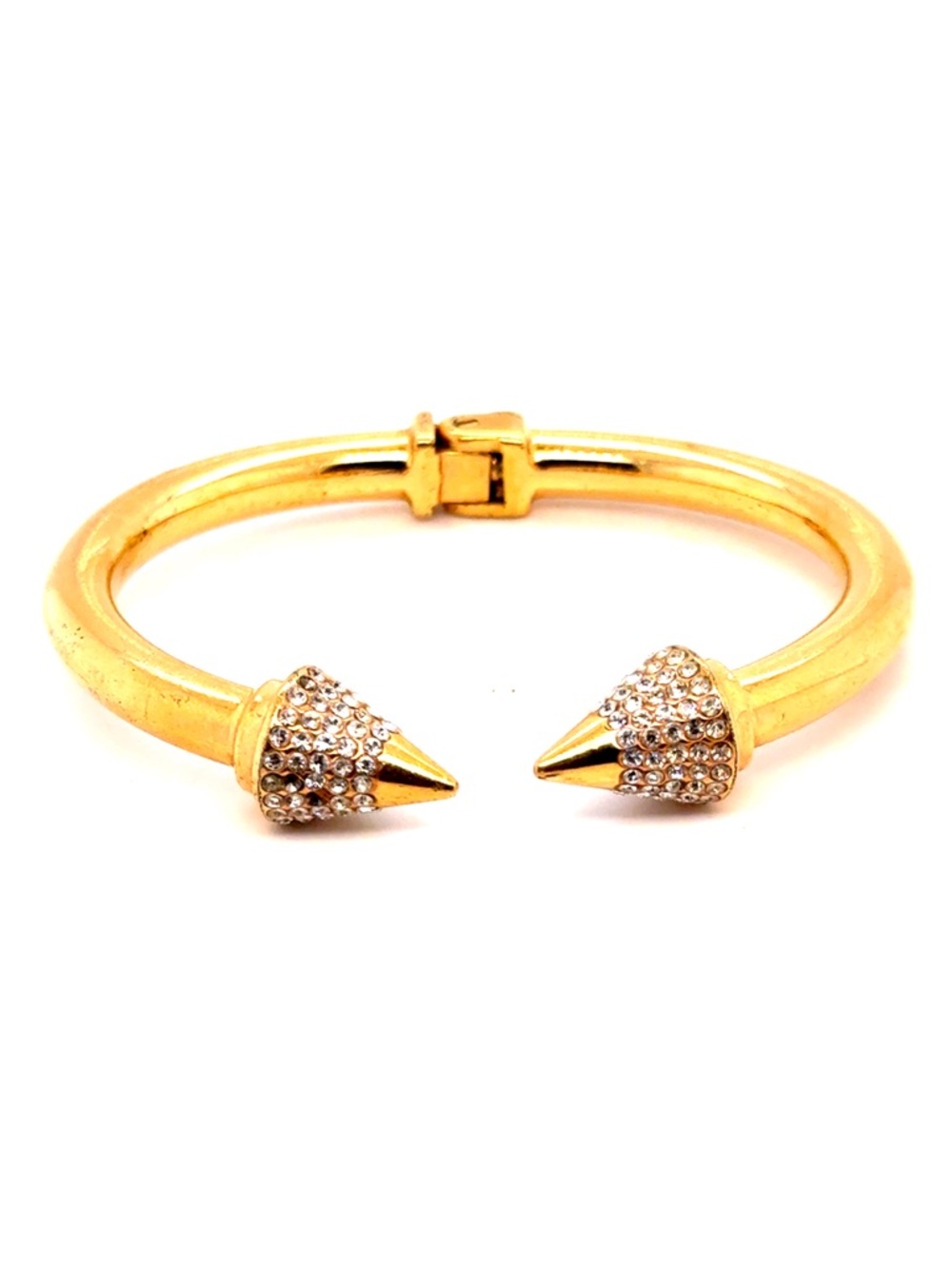 Vita Fede Gold Crystal Spike Cuff Bracelet